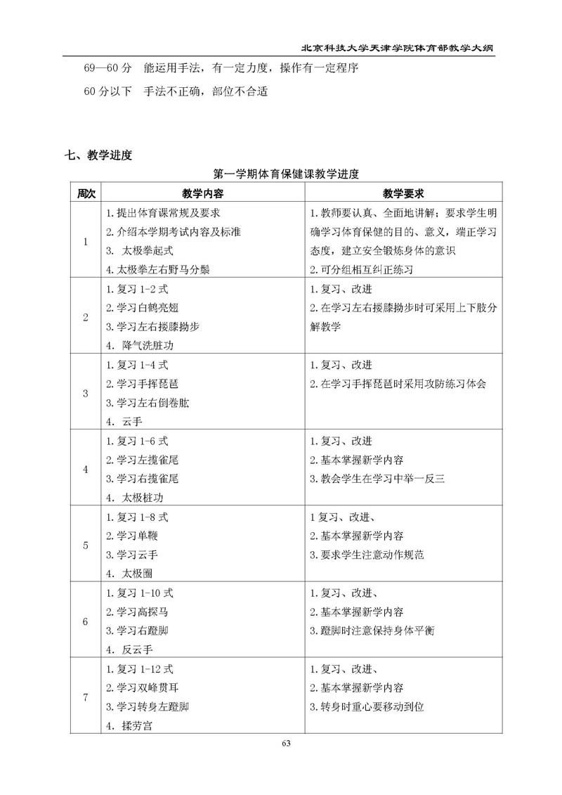 新2
体育部教学大纲