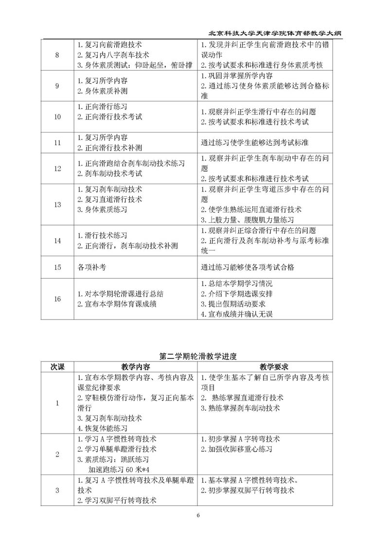 新2
体育部教学大纲