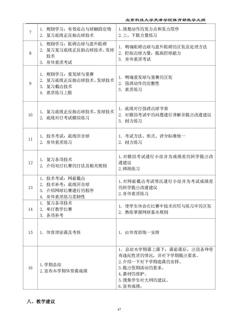 新2
体育部教学大纲